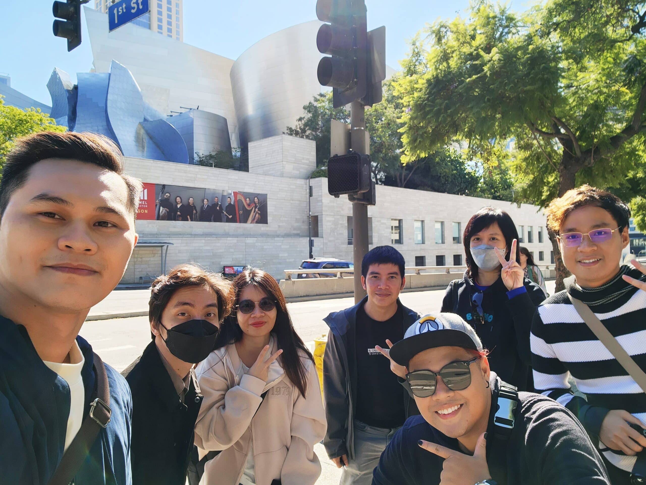 Tuan Tu (far right) with his Sparx* team on their Los Angeles tour